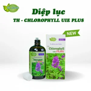 diep luc chlorophyll uie plus bổ sung diệp lục, hỗ trợ miễn dịch và chống oxy hóa 500ml