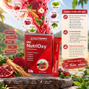 Home hực phẩm bổ sung NMI NutriOxy Mỹ 30 gói L-Arginine L-Citrulline