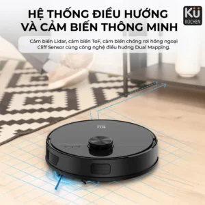 Robot hút bụi lau nhà KUCHEN KU PPR3006 Lidar lực hút 4000Pa